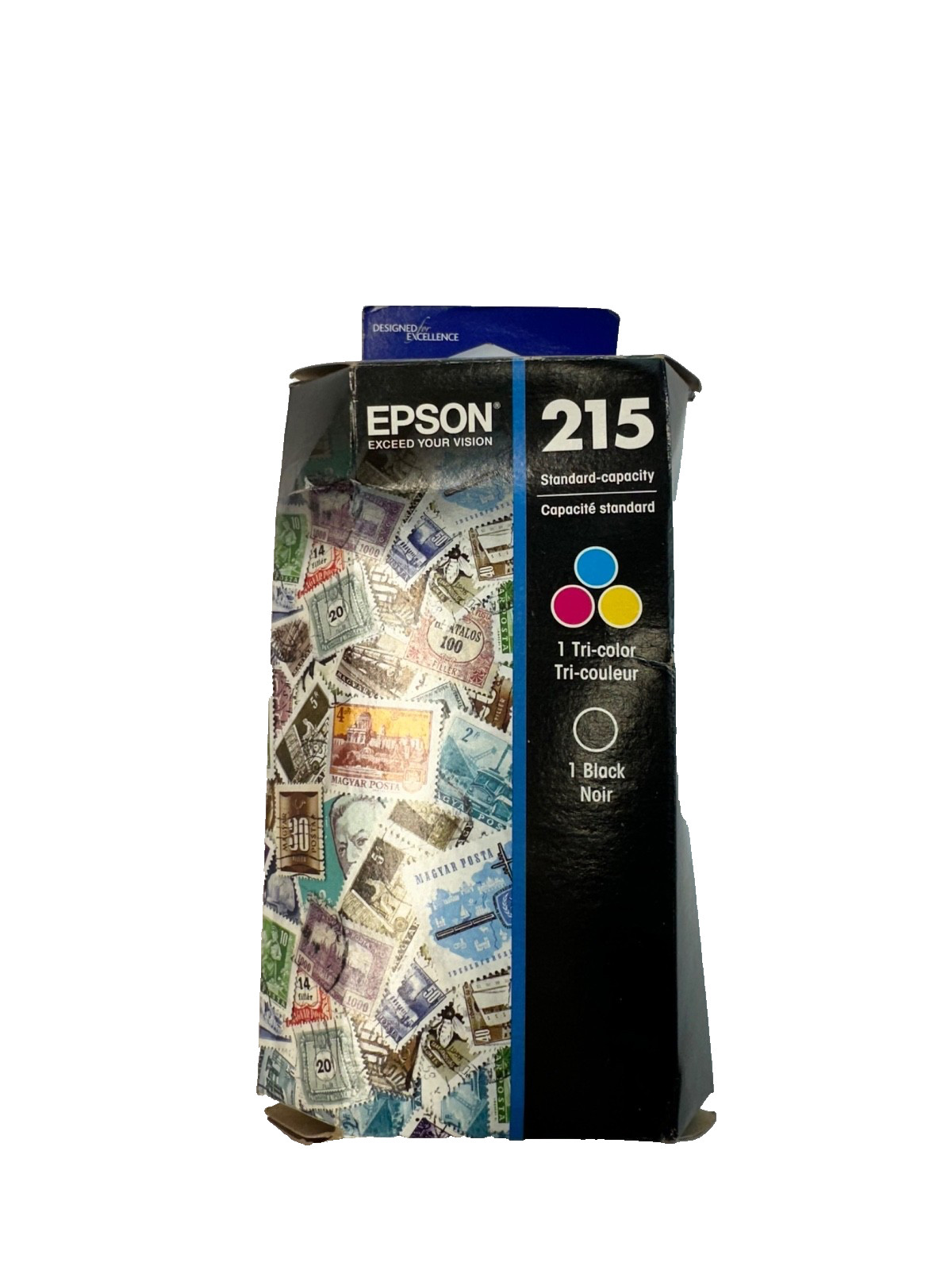 2pk Genuine Epson 215-I INITIAL Black & Color Ink Cartridge T215 WorkForce WF100
