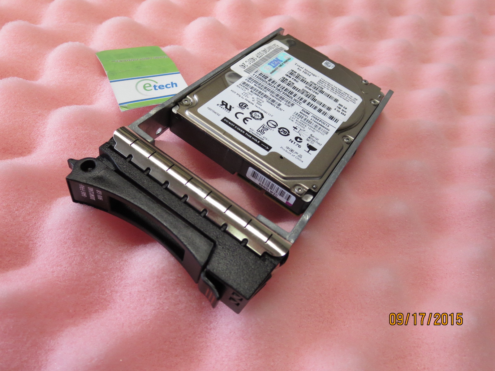00W1236 – IBM 900GB 2.5in 10,000 rpm 6Gb SAS HDD, FRU 00W1240= 81Y9915 / 81Y9893