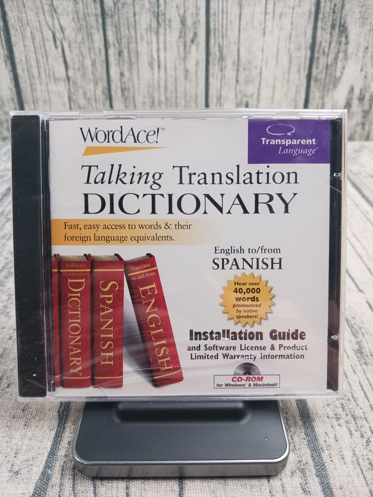 Transparent Language Word Ace Talking Translation Dictionary CD-ROM Windows And