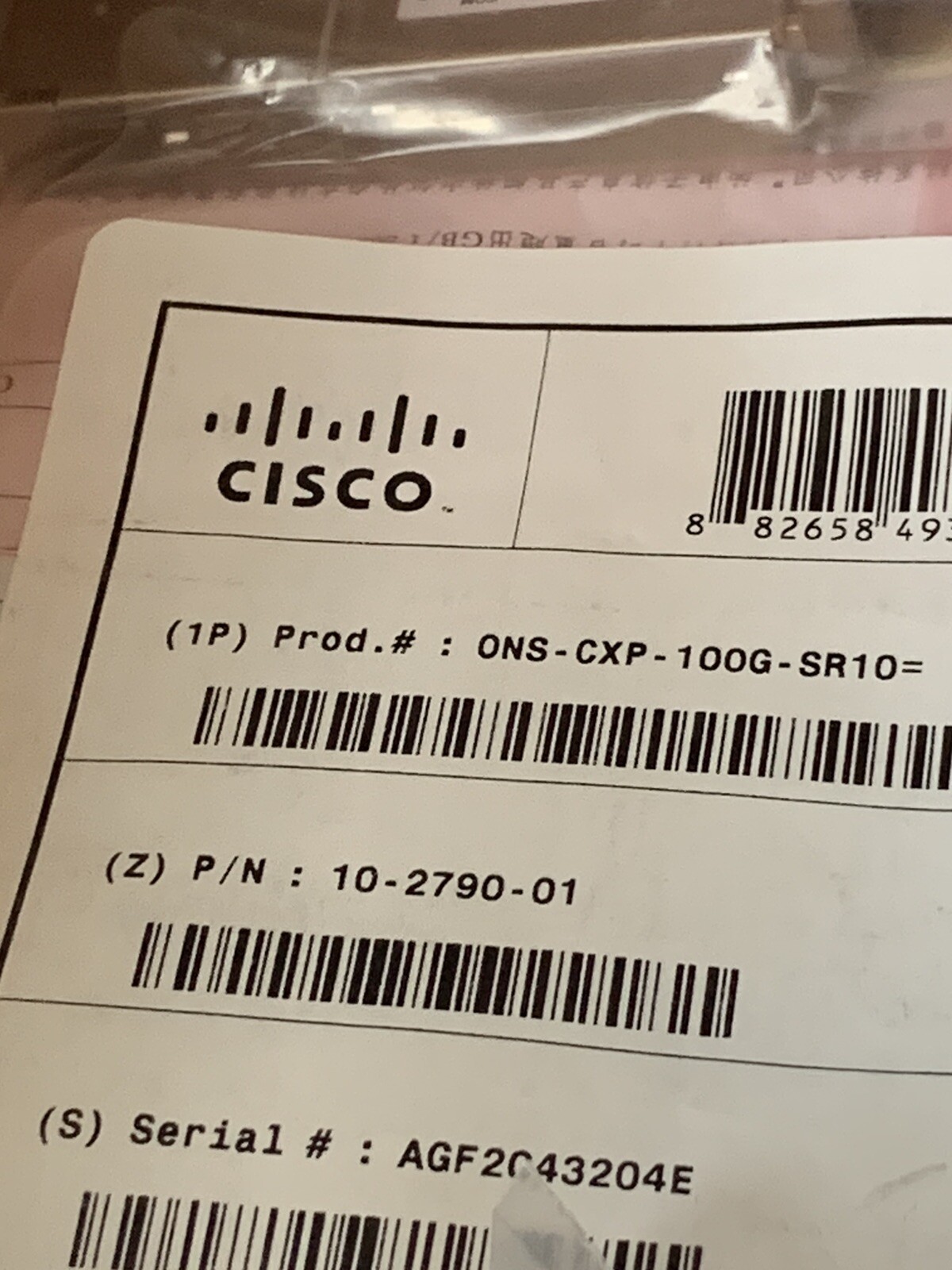 Cisco ONS-CXP-100G-SR10 Brand New Sealed