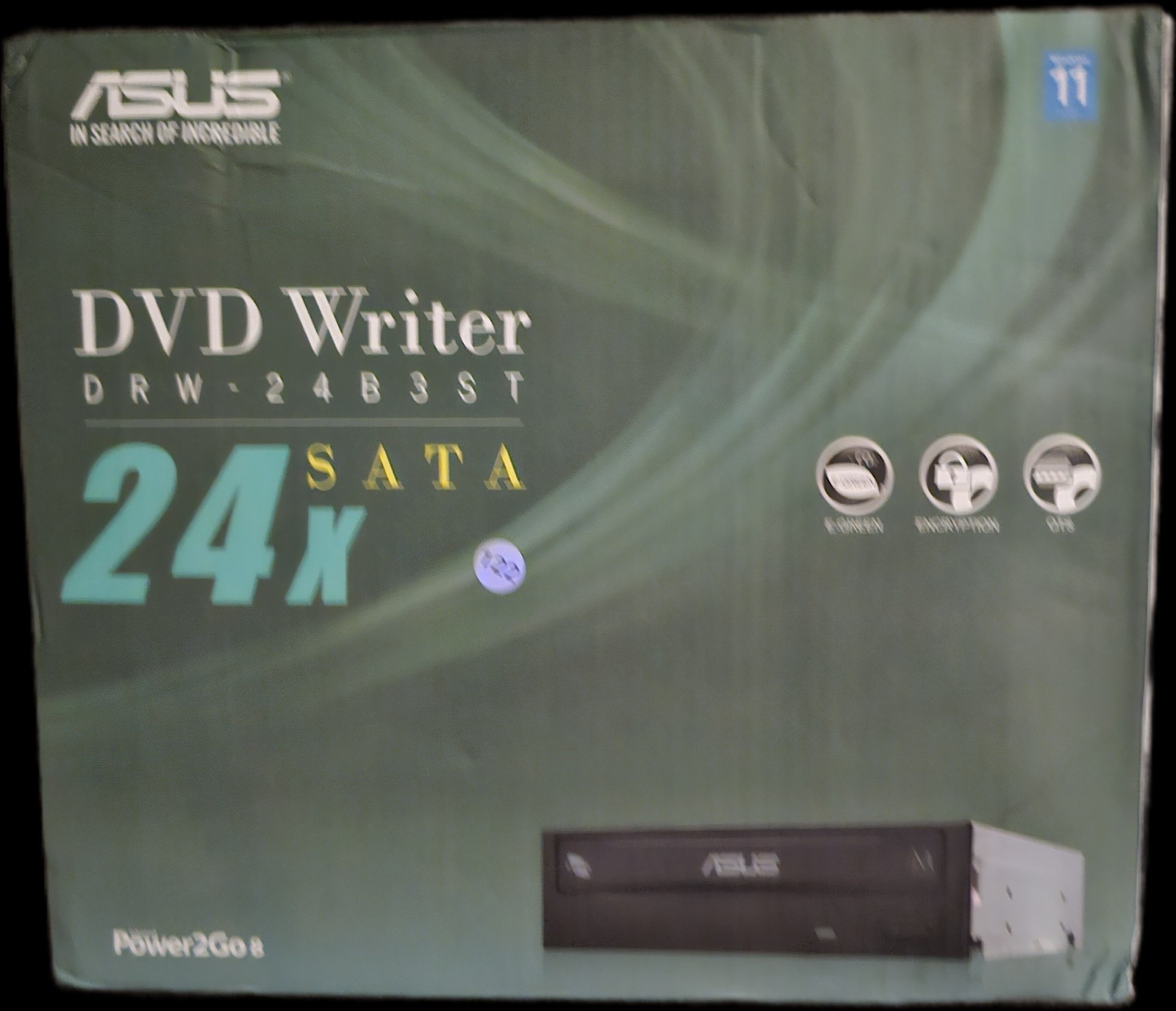 Asus DRW-24B3ST DVD-Writer 24x SATA Internal Black
