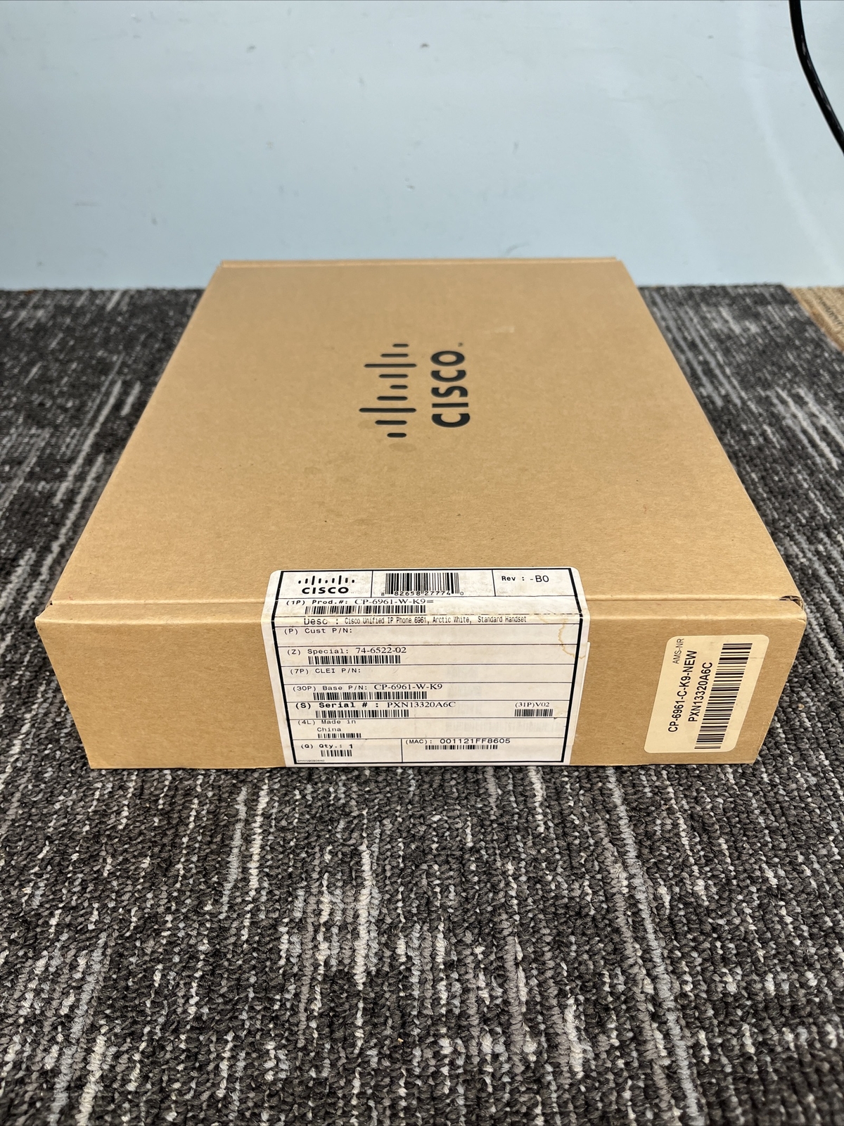 CISCO CP-6961-W-K9  6961 Unified IP Phone WHITE New
