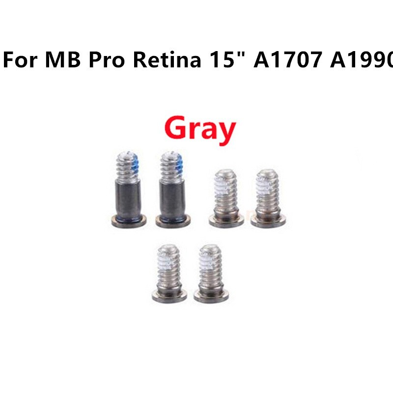 100sets/lot New Bottom Case Screw Space Gray For Macbook Pro 15" A1707 A1990