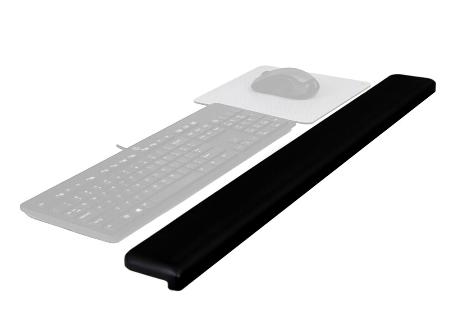 3M Gel Wrist Rest for Standing Desks - Non-Slip Comfort WR200B