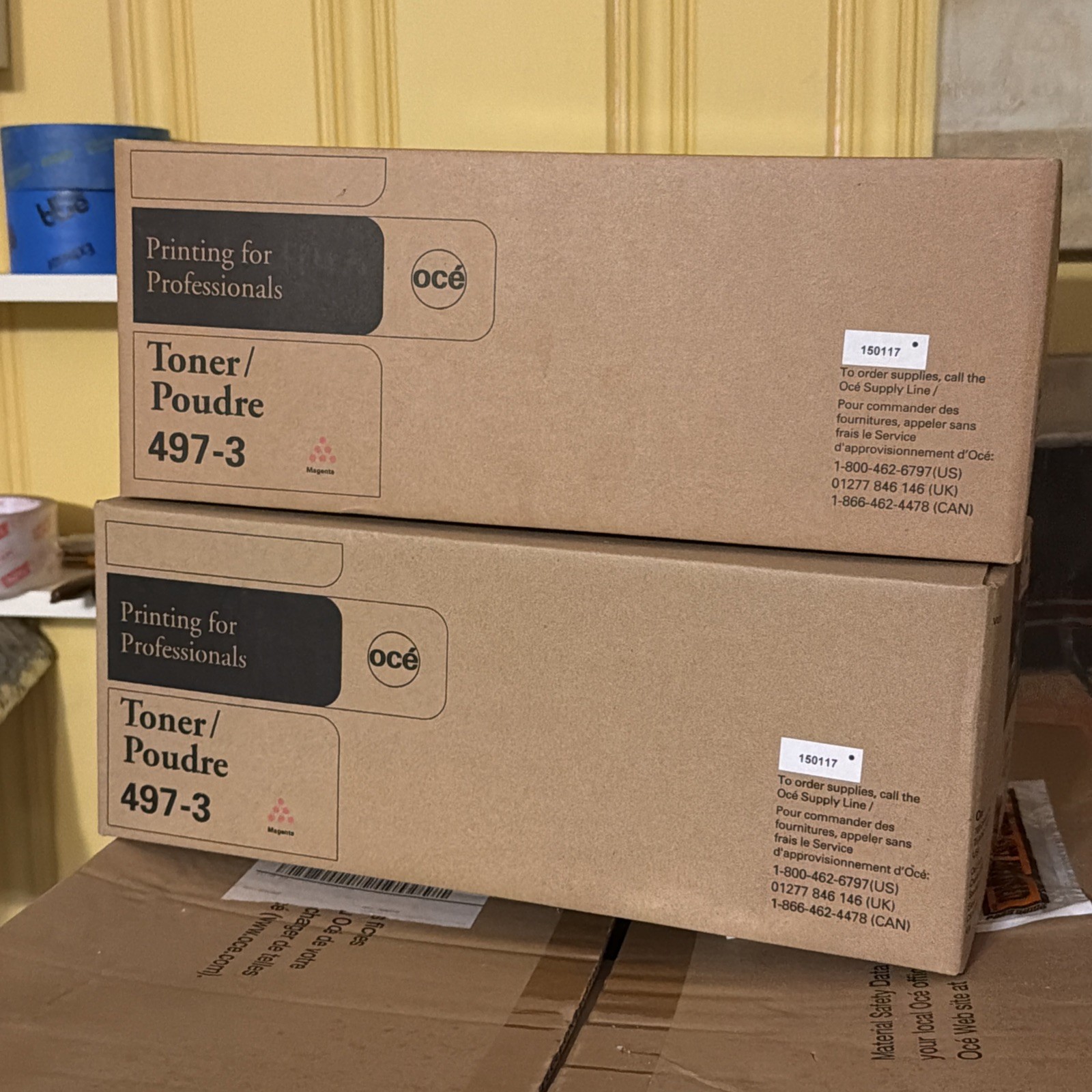 Lot 2 Oce Toner Cartridge Magenta 497-3 CX2100 Printer Professional printing New