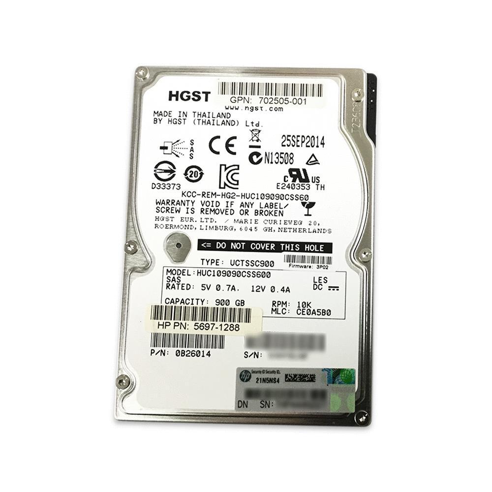 FIT FOR Hitachi 900GB 10K 2.5 SASHDD 9HGSS 3282390 HUC109090CSS600 0B26033 DRIVE