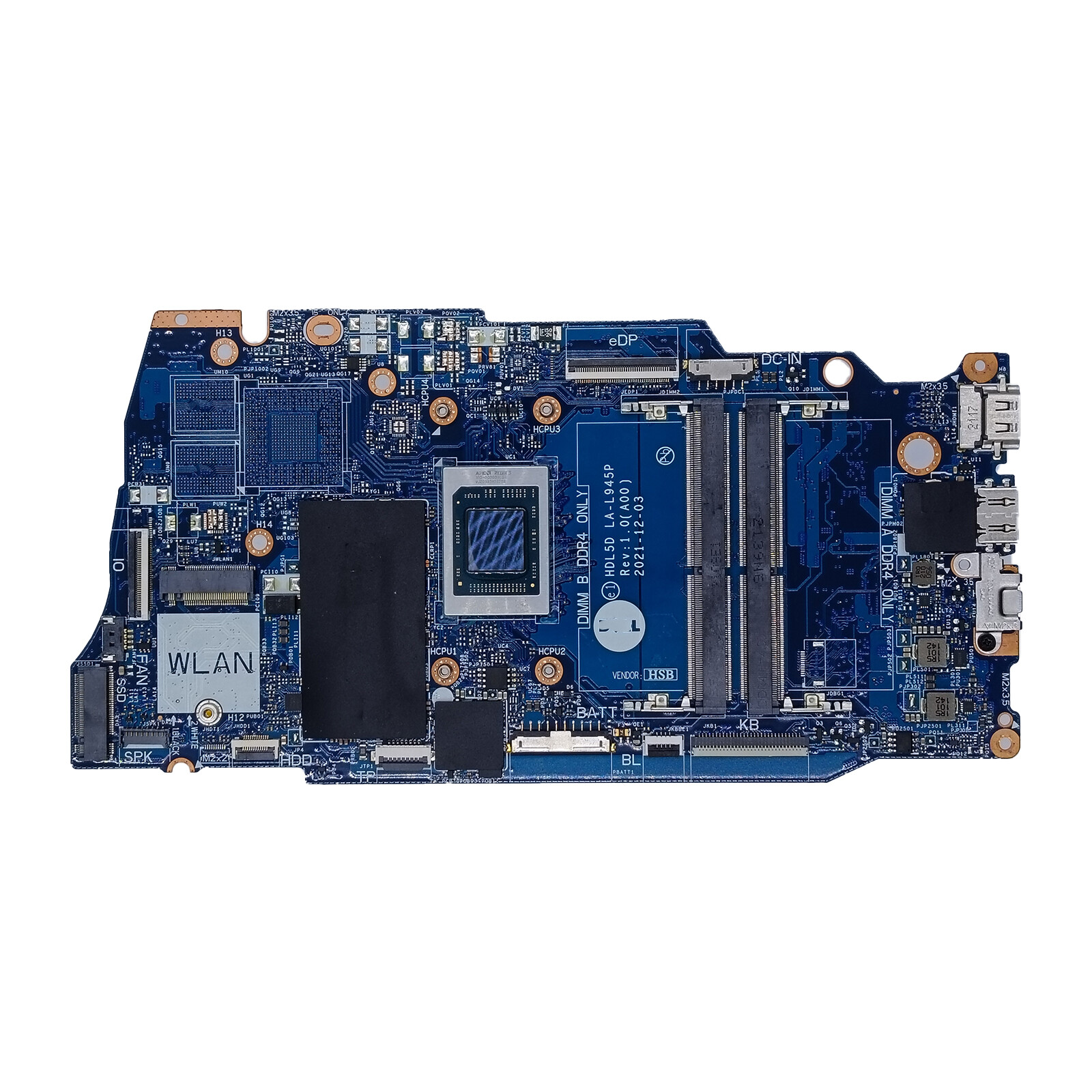 0V4772 For Dell inspiron 15 3525 Motherboard HDL5D LA-L945P CPU Ryzen 7 5825U