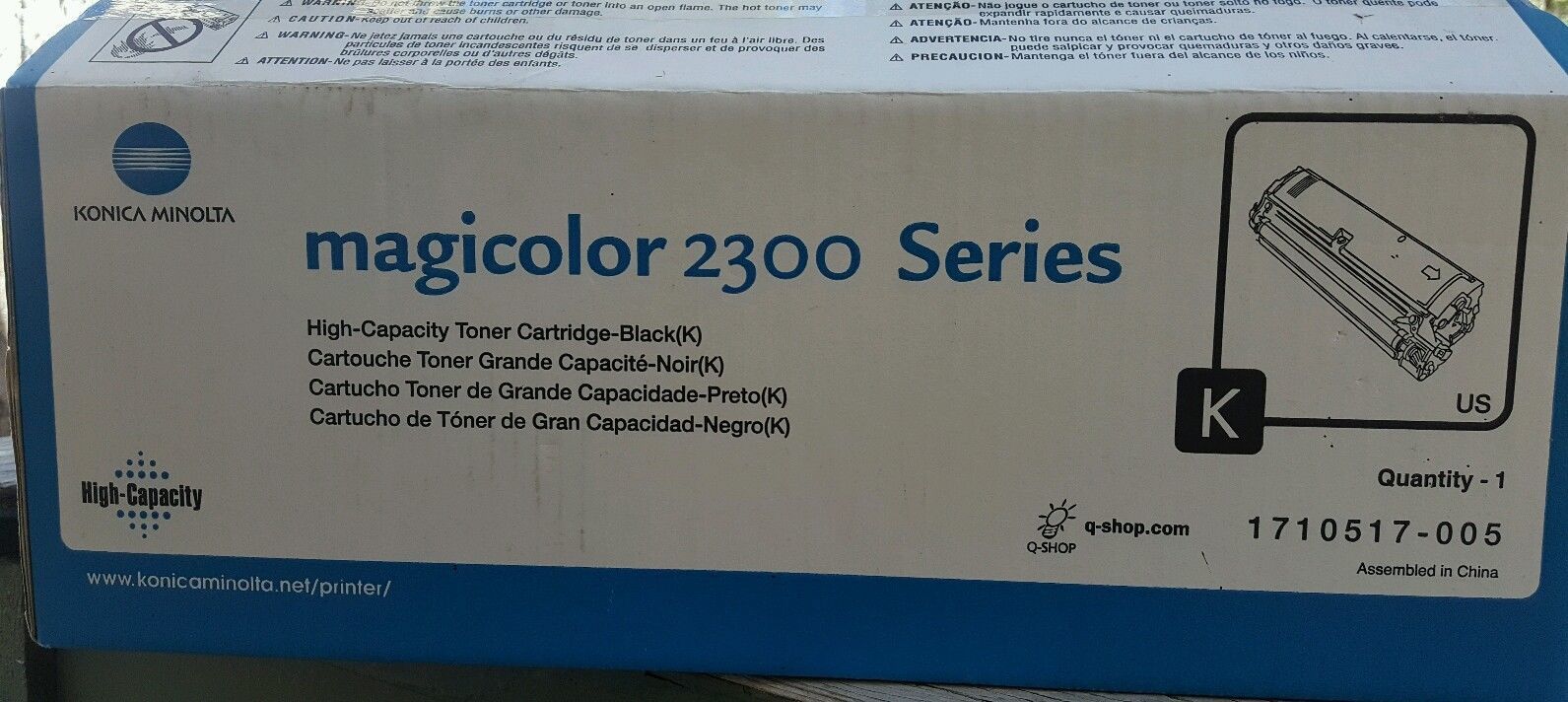 Genuine Konica Minolta QMS 2300W 2300DL 2350 Printer HY Toner Black 1710517-005