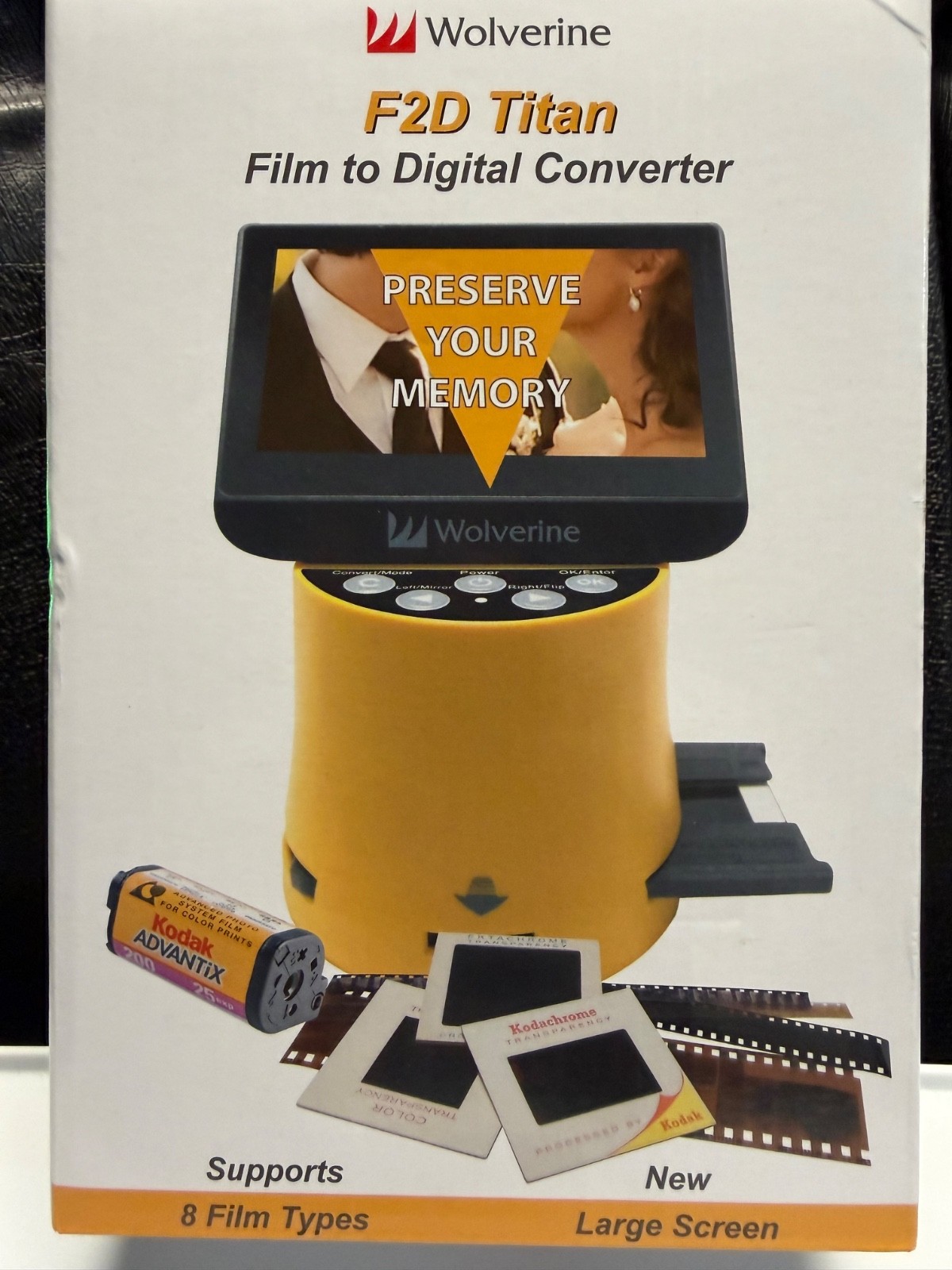 Wolverine F2D Titan Film to Digital Converter 8 Film Types New in Box