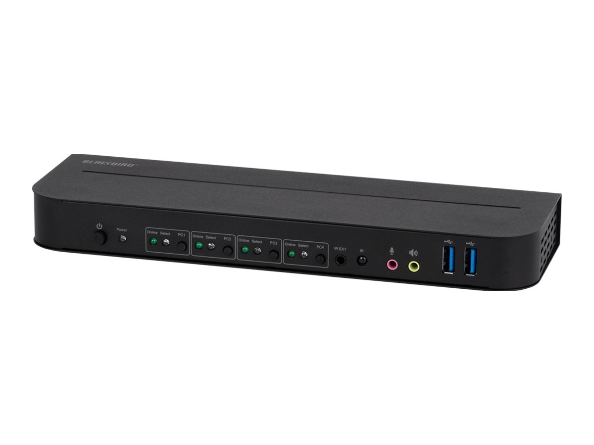 Monoprice Blackbird 4K60 4x1 KVM DisplayPort 1.4 USB3 P/N 42646