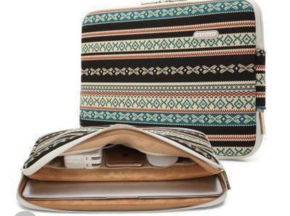 Kayond 14” Laptop Sleeve Case Cover Bag Ethnic Pattern Design Water Resistant
