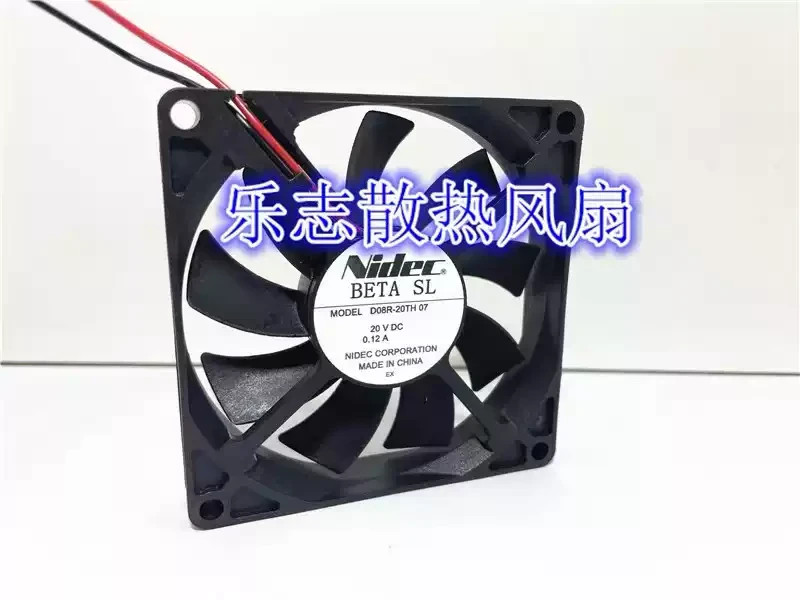 1PCS Nidec D08R-20TH07 20V 0.12A   8015 2-Wire Silent Inverter Cooling Fan