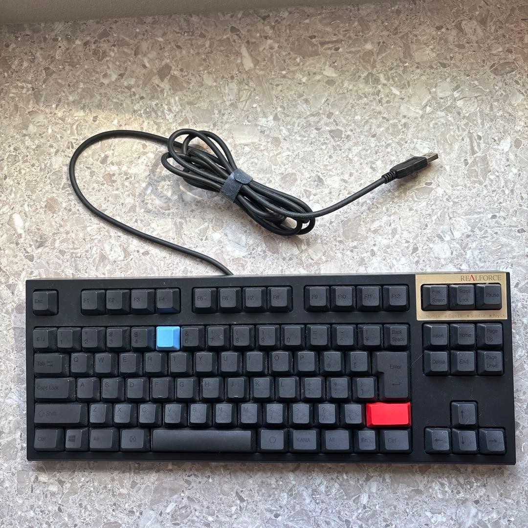 Realforce R2TLSA-JP3-BK Keyboard Model JP TKL Electrostatic Capacitive Wired