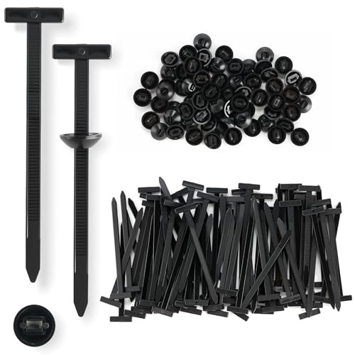 UYYE 200 Pcs Nylon Universal Cable Tie Buckles - Heavy Duty Snap-Fit Fastening 