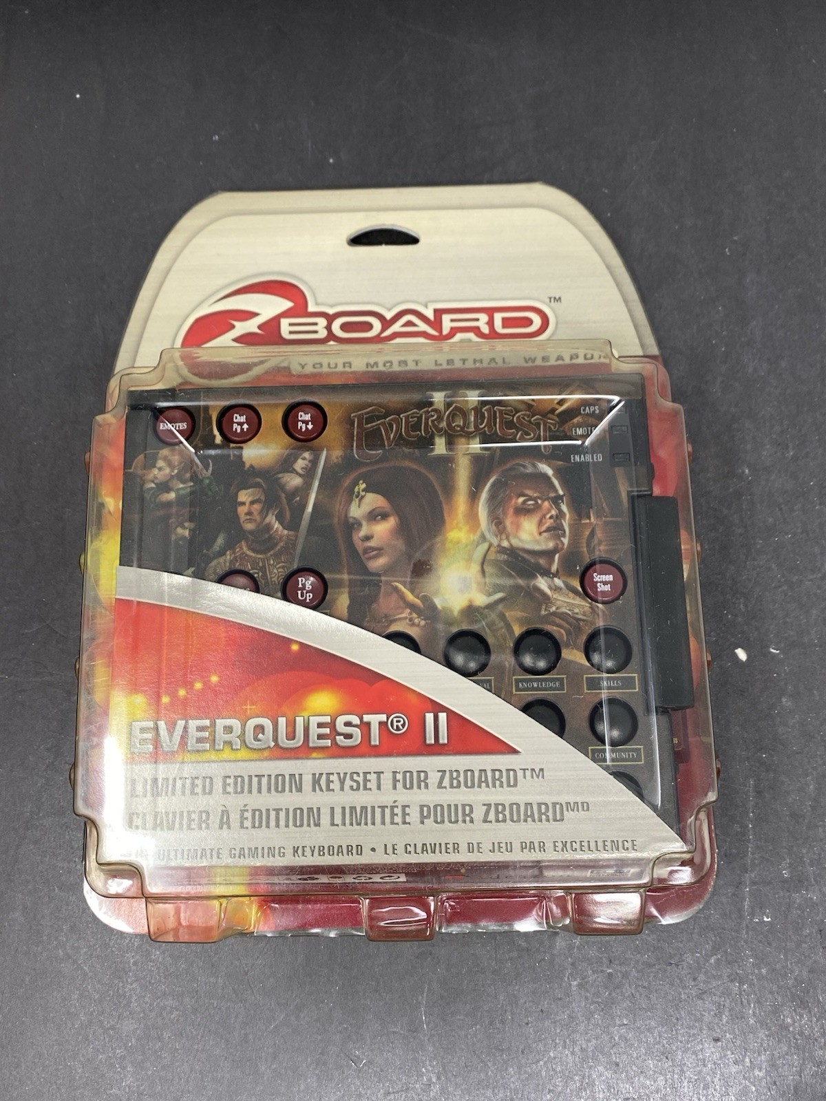Everquest II 2 Zboard Limited Edition Gaming Keyboard Keyset 2003 Oop NEW Sealed