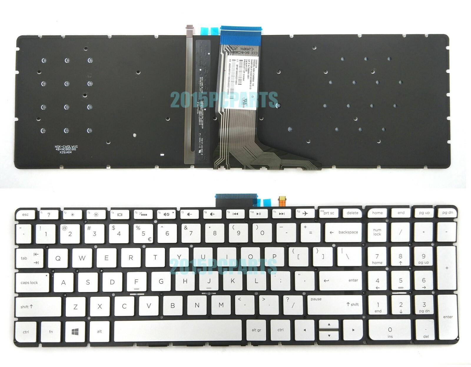 New HP ENVY 15-as020nr 15-as027cl 15-as031nr 15-as032nr Keyboard US Backlit