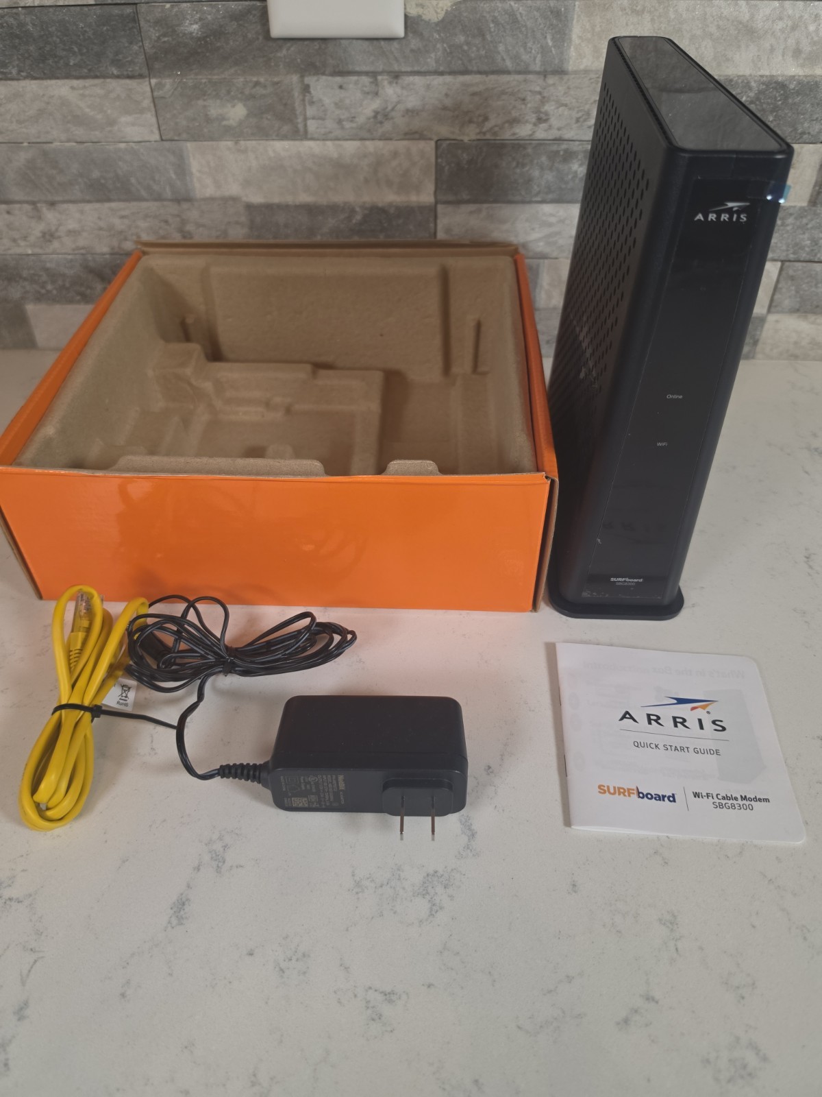 ARRIS Surfboard Docsis 3.1 Gigabit Cable Modem Plus AC2350 Wi-Fi Router, SBG8300