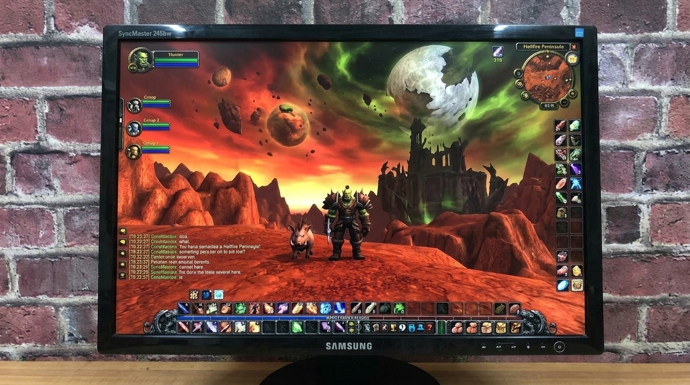 2007 Samsung SyncMaster 245BW 24"LCD Monitor DVI/VGA Retro PC Gaming 1900 x 1200