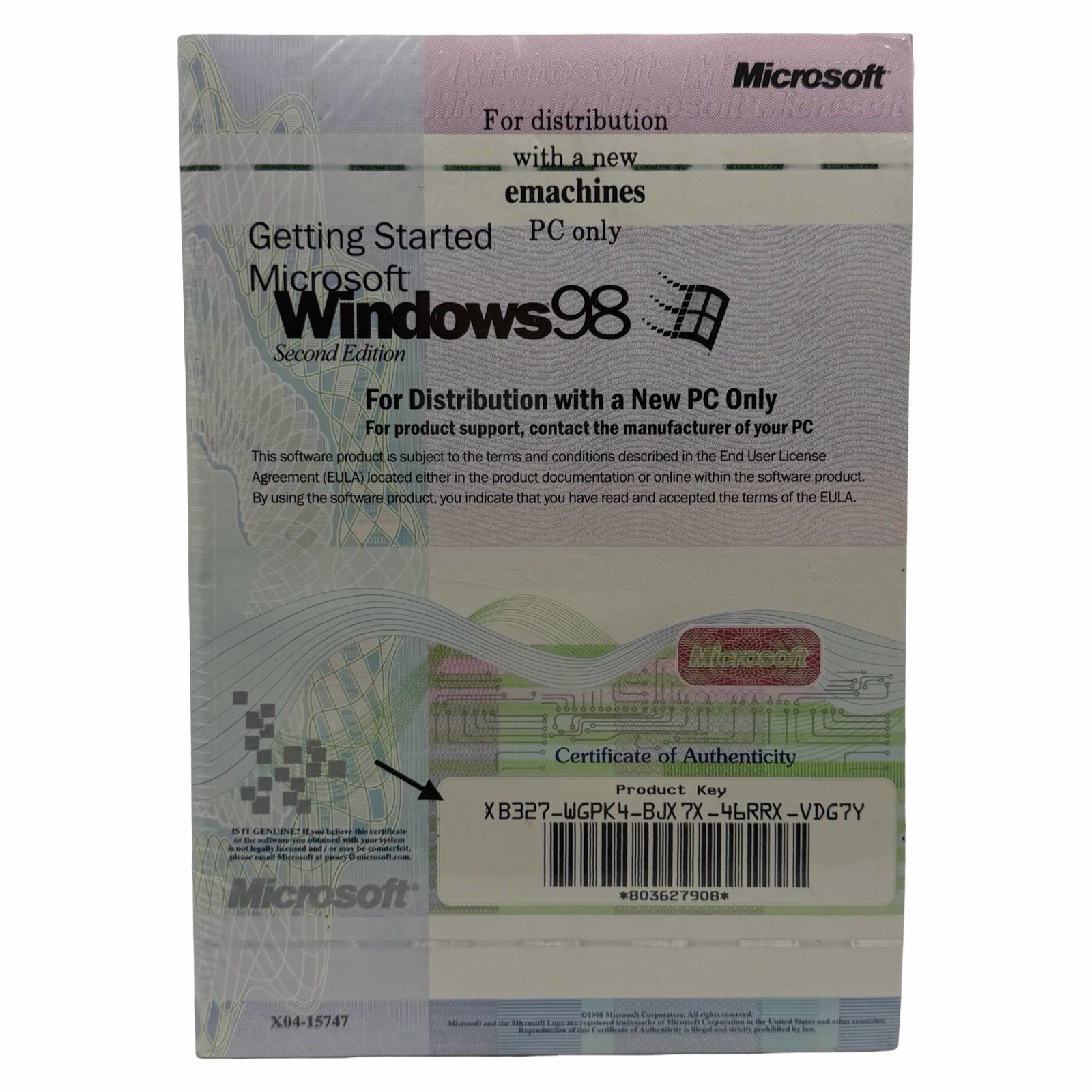 Emachines Ver 3.3 Bootable Restore CD 1998-1999 etower 466id Brand New Sealed