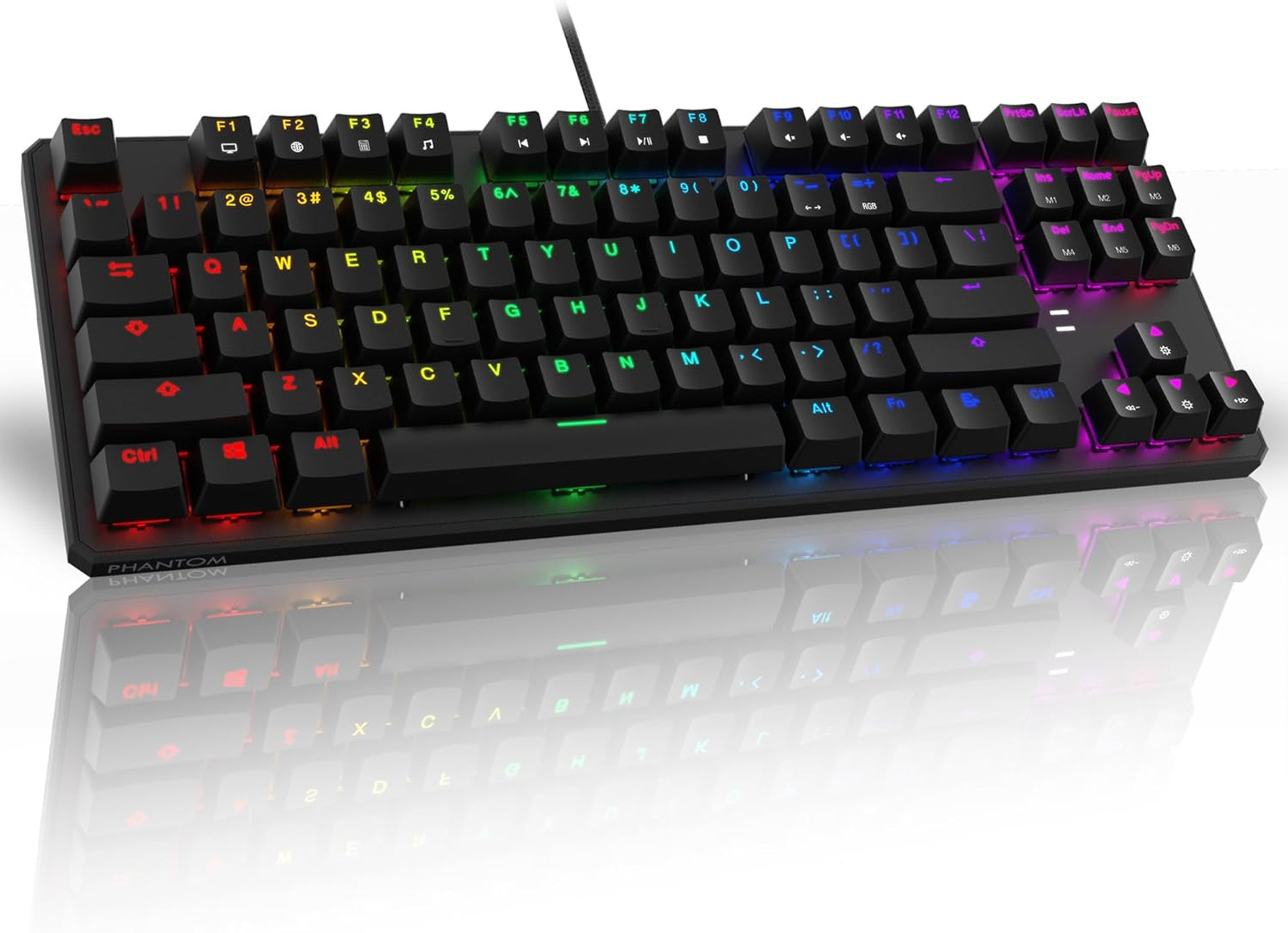 Gaming Keyboard Outemu Blue Switch Rgb Led Lighting 87 Key Wired Mechanical
