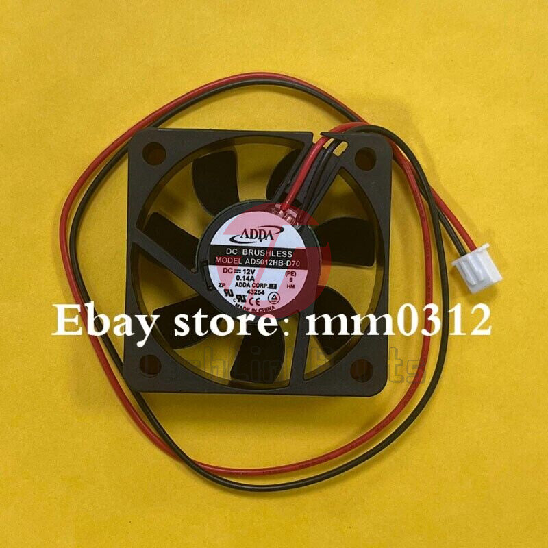 New ADDA AD5012HB-D70 5015 DC12V 0.14A 2-Pin dual-ball DC Cooling fan