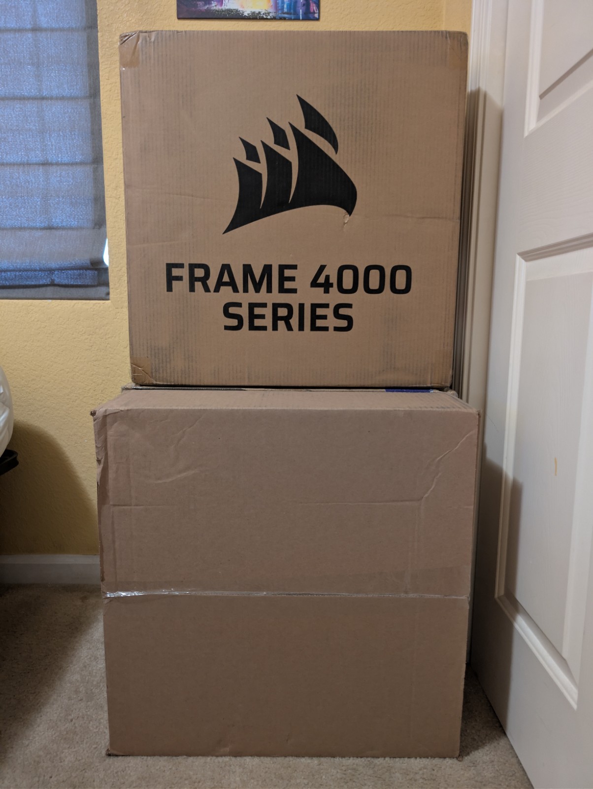 Corsair Frame 4000D  White with Full Tempered Glass and White/Oak Wood