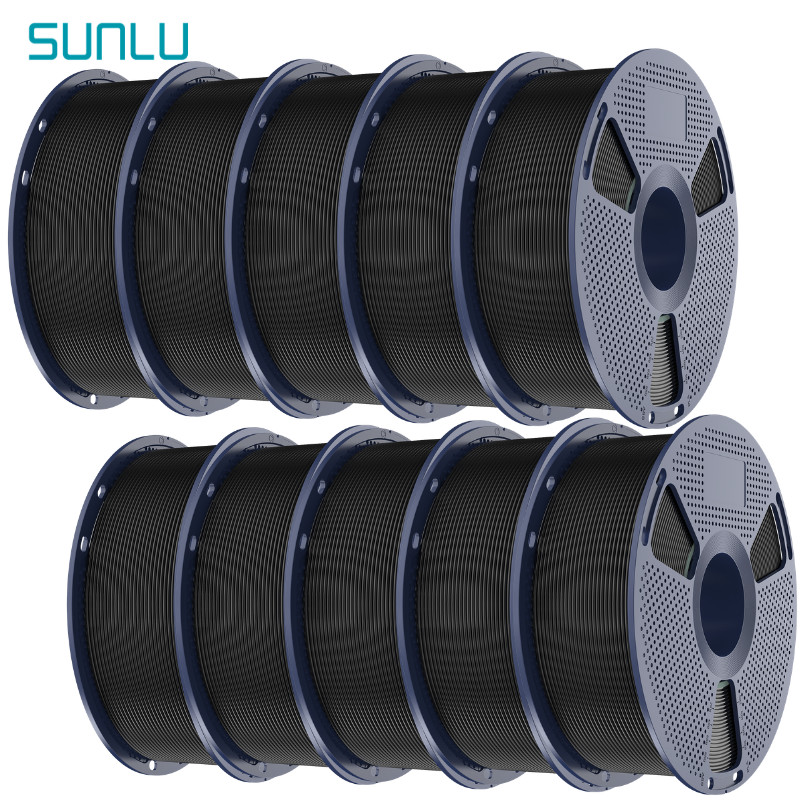 SUNLU 10×1KG 1.75MM PETG Filament High toughness 3D Printer Consumables 