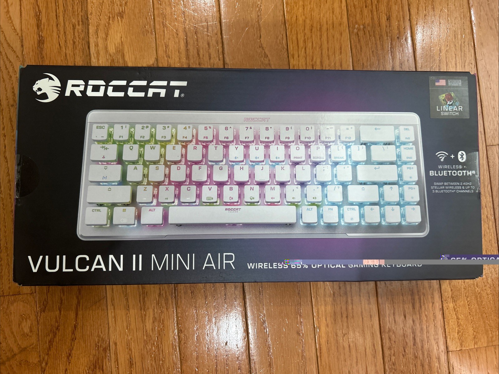 Vulcan II Mini Air 65% Optical Mechanical Gaming Keyboard, White AO4080951