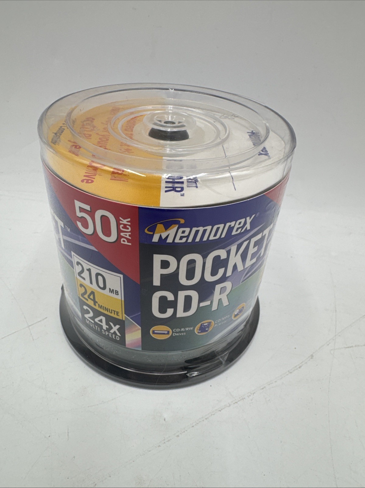 MEMOREX POCKET CD-R 50 PACK DISCS 24 MIN 24X MULTI SPEED - NEW & SEALED