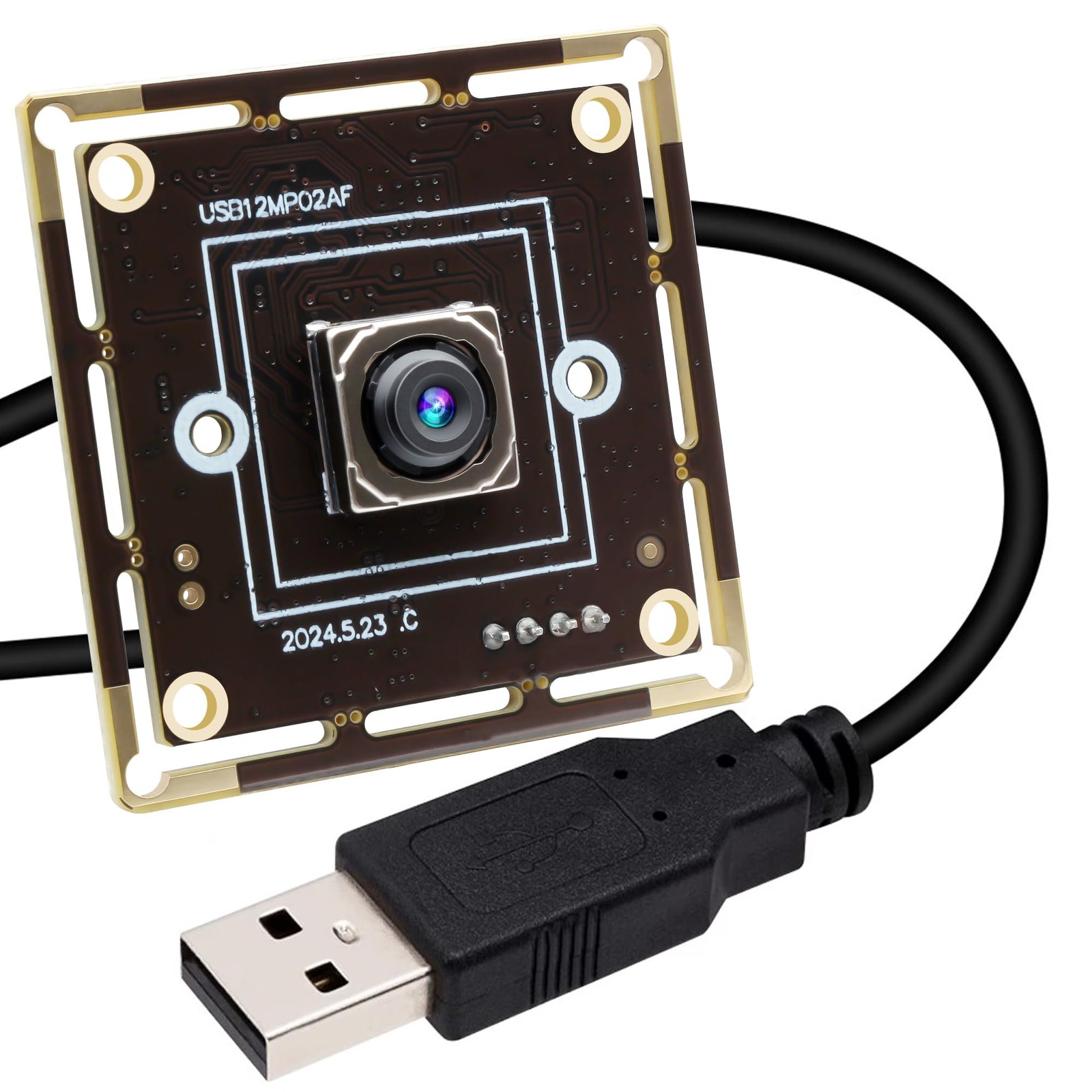 ELP 12mp Autofocus USB Camera Module 4K 30fps Webcam Board for Computer Mini ...