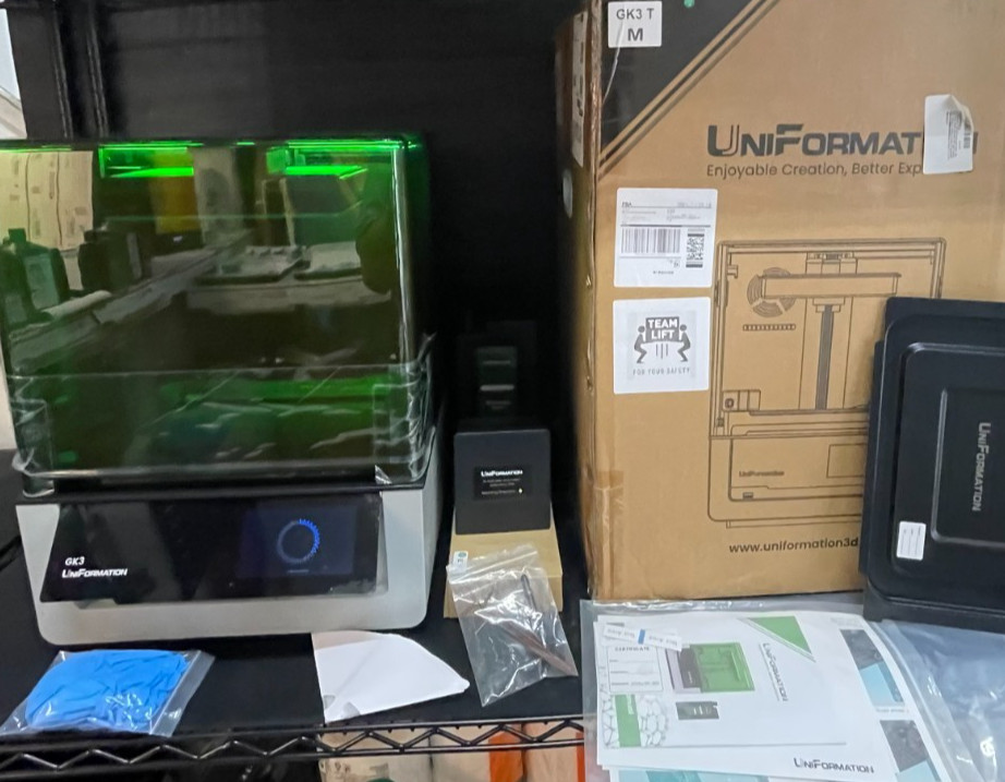 Only 193 Hours - UniFormation GK3 (T) Resin 3D Printer 16K HD LCD - Adult Owner