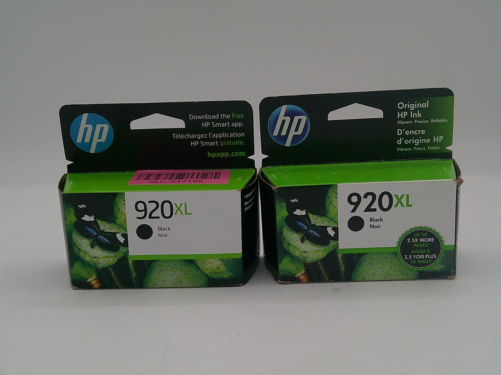 NEW Genuine HP 920XL Black Ink Printer Cartridge Lot Of  2 - 2025 - 2022