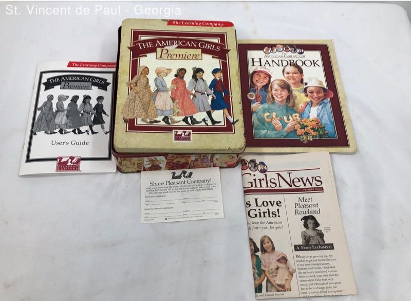 The American Girls Premiere Metal Tin With User Guide Handbook & More Great Cond
