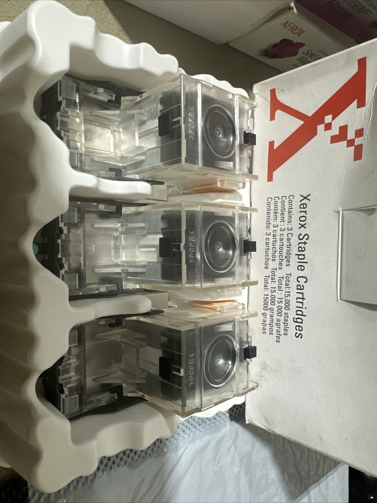 One (1x) New Sealed Genuine Xerox Staple Cartridges, 3 Per Pack/Box 108R00493