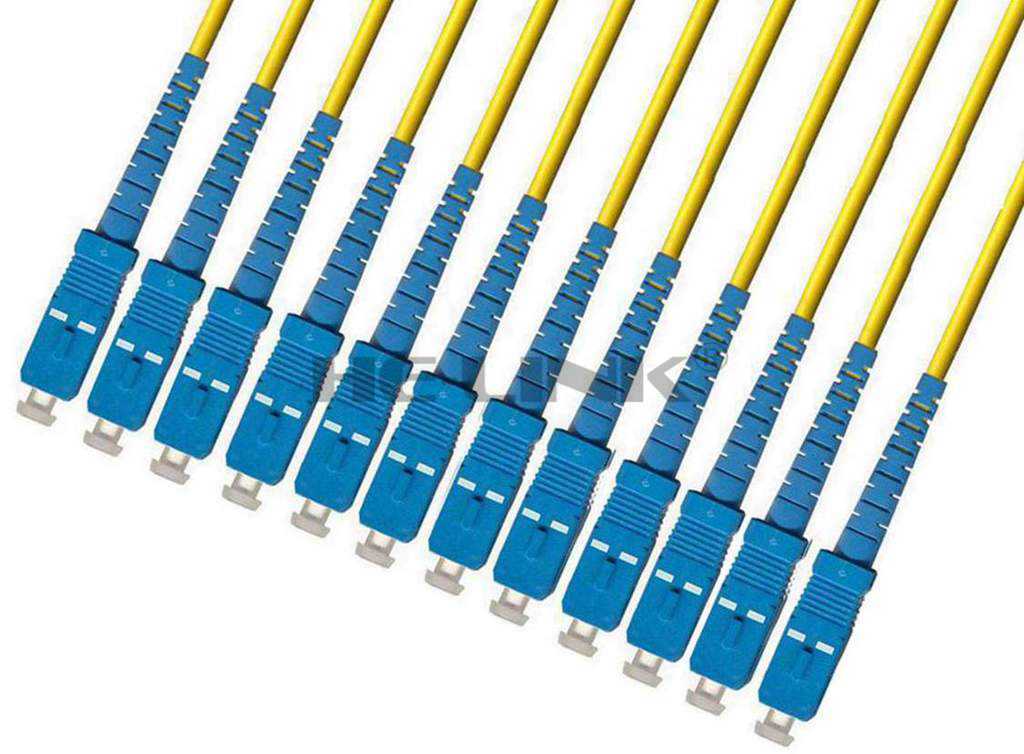 50M SC-SC Outdoor Armored Singlemode 12 Strands Fiber Optic Cable