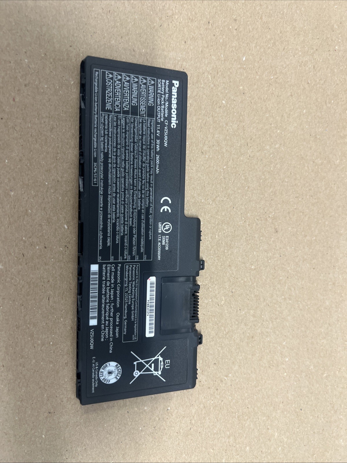 Genuine OEM CF-VZSU0QW Battery for Panasonic ToughBook CF-20 Toughpad FZ-A2