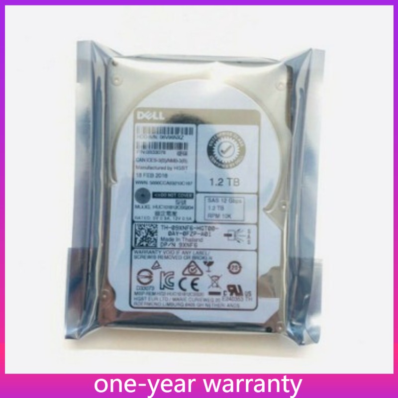 New Dell 9XNF6 09XNF6 HUC101812CSS204 1.2TB 12G 10K SFF 2.5" SAS HDD HARD DRIVE