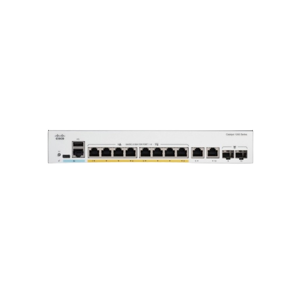 Cisco Catalyst 1200 Managed L2 Gigabit Ethernet 10/100/1000 1U White