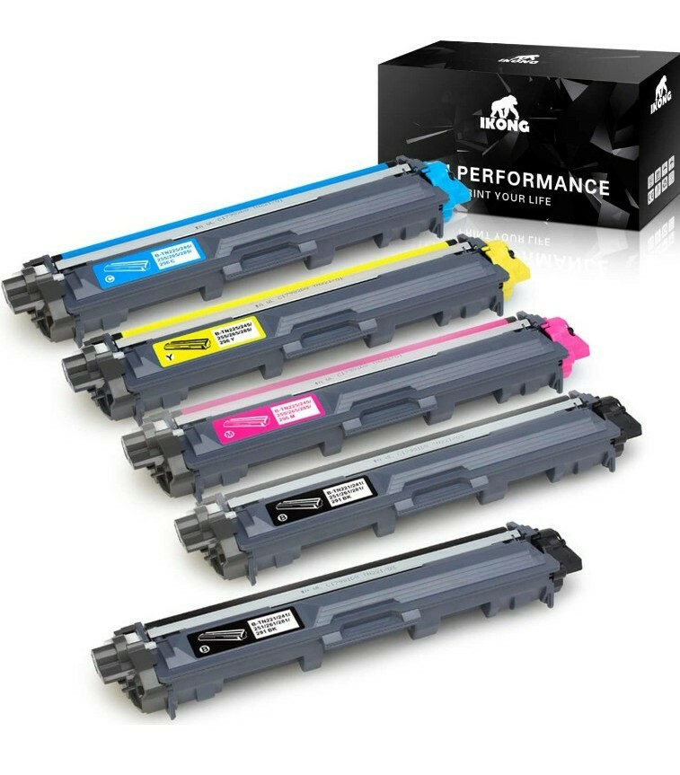 IKONG Brother TN221 TN225 Compatible Toner Cartridge New (2x BK, 1x C,M,Y)
