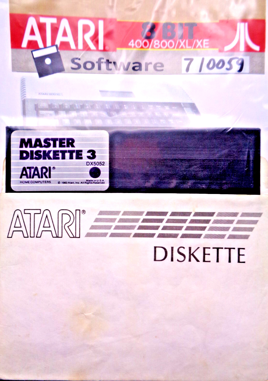 ATARI XL/XE -- MASTER FLOPPY DISK 3 ( ATARI DX5052 - DISK )