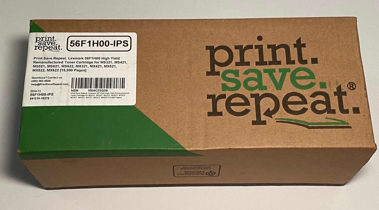Print.Save.Repeat. Lexmark 56F1H00-IPS Toner Cartridge MS321 MS421 MX321 MX522