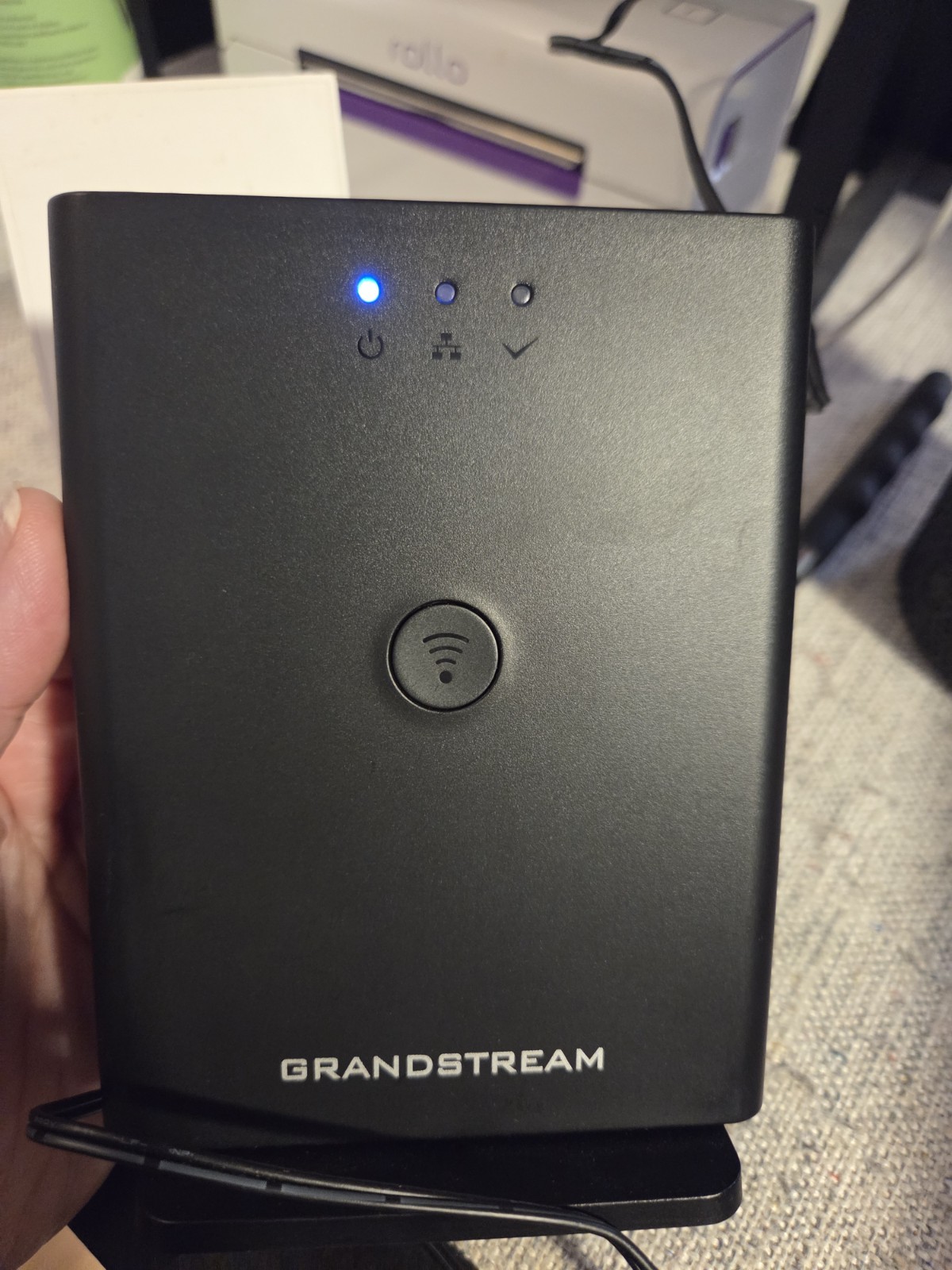 Grandstream DP752 DECT VoIP Base Station, 5 Lines, Ethernet RJ-45, Black