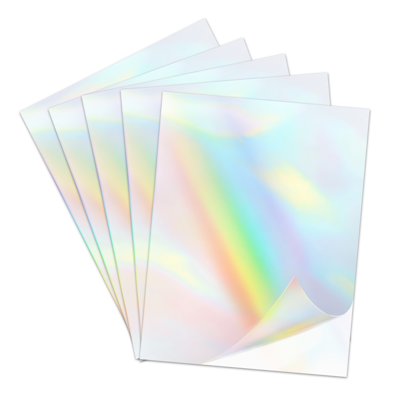 Koala Clear Holographic Sticker Paper for Inkjet +Laser Printer 8.5x11 25 Sheet