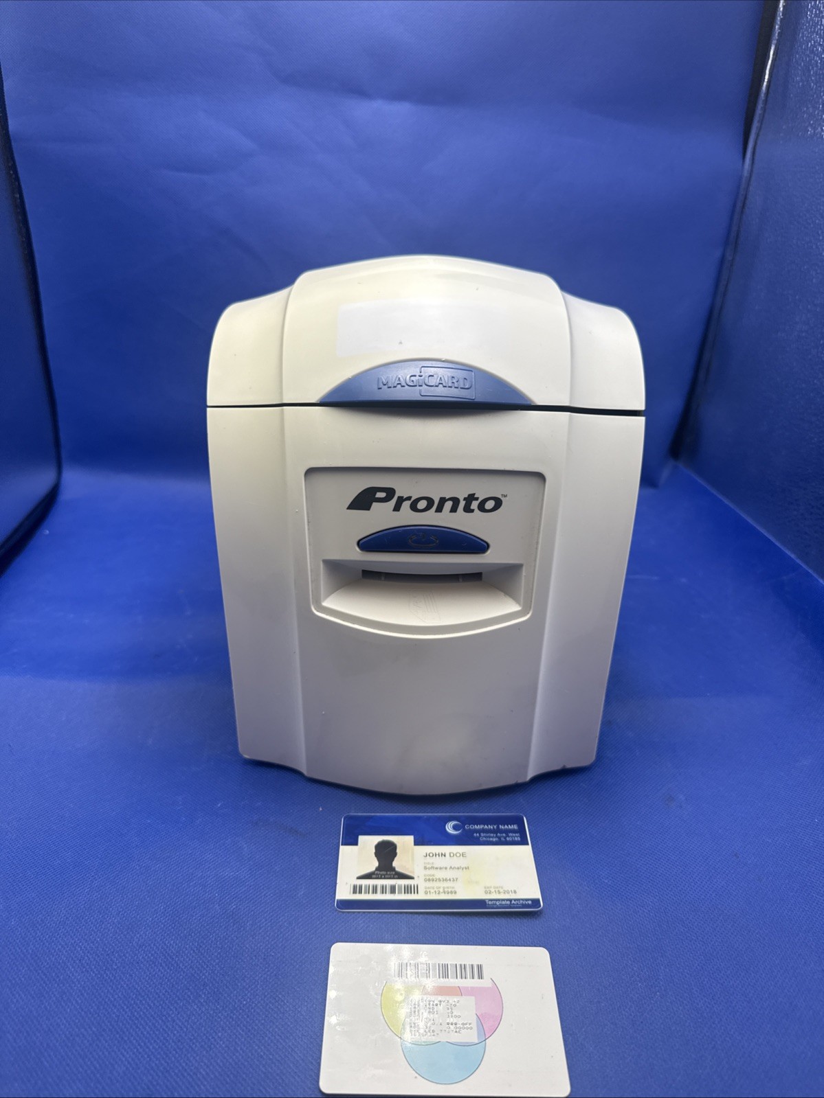Magicard Pronto Single ID Card Badge Thermal Printer - Tested - No A/C adapter