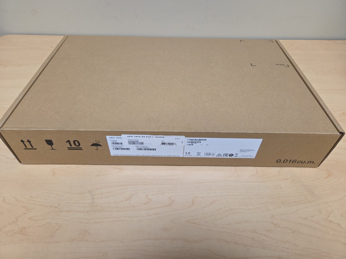 HP HPE 1910-24-PoE+ Switch 24 Port Gigabit JG539A - NEW