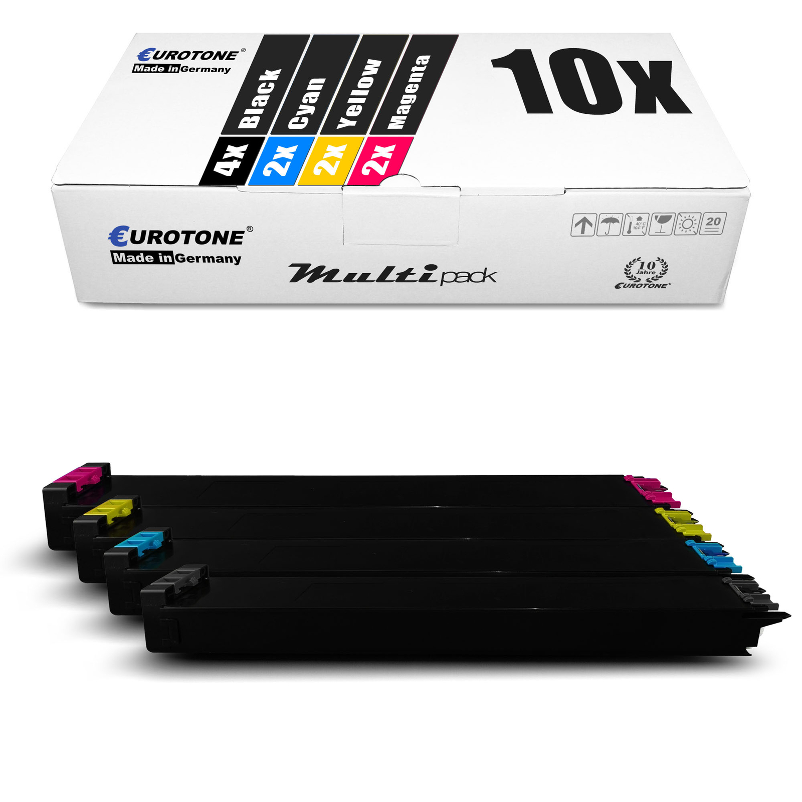 10x Eco Cartridge Replaces Sharp MX-3110 MX-3115 MX-3140 " 15.000/20.000 Pages