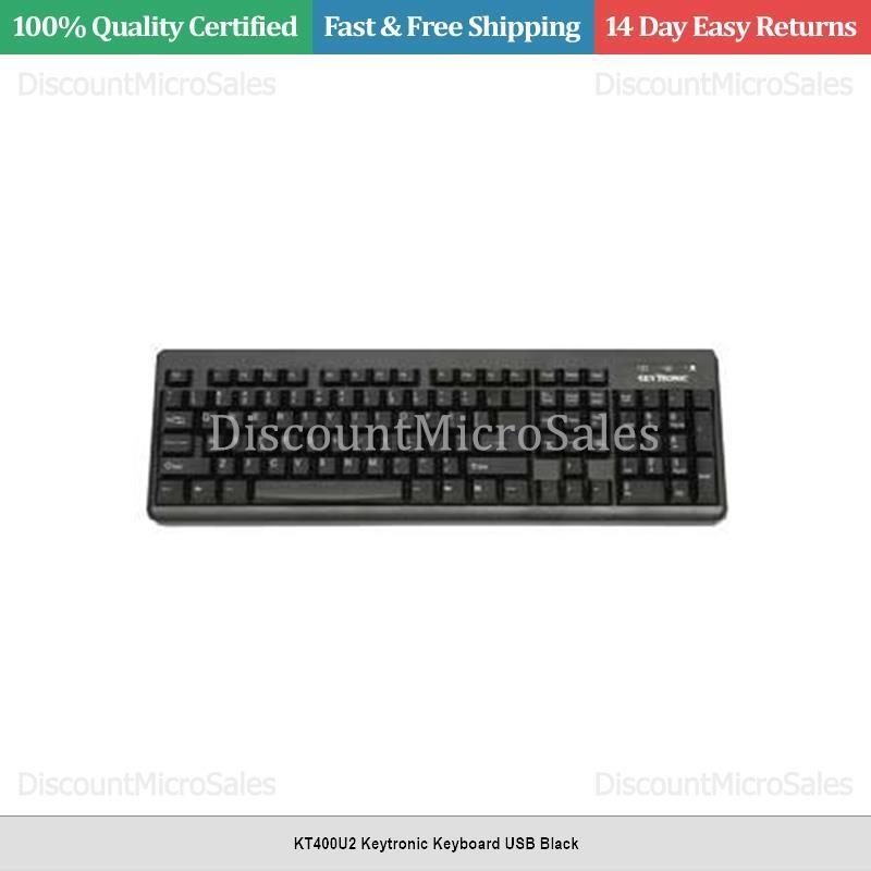 KT400U2 Keytronic Keyboard USB Black
