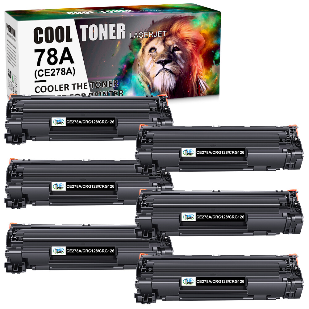 6PK CE278A Toner Cartridge fit for HP LaserJet Pro P1566 P1606N P1600 M1536dnf