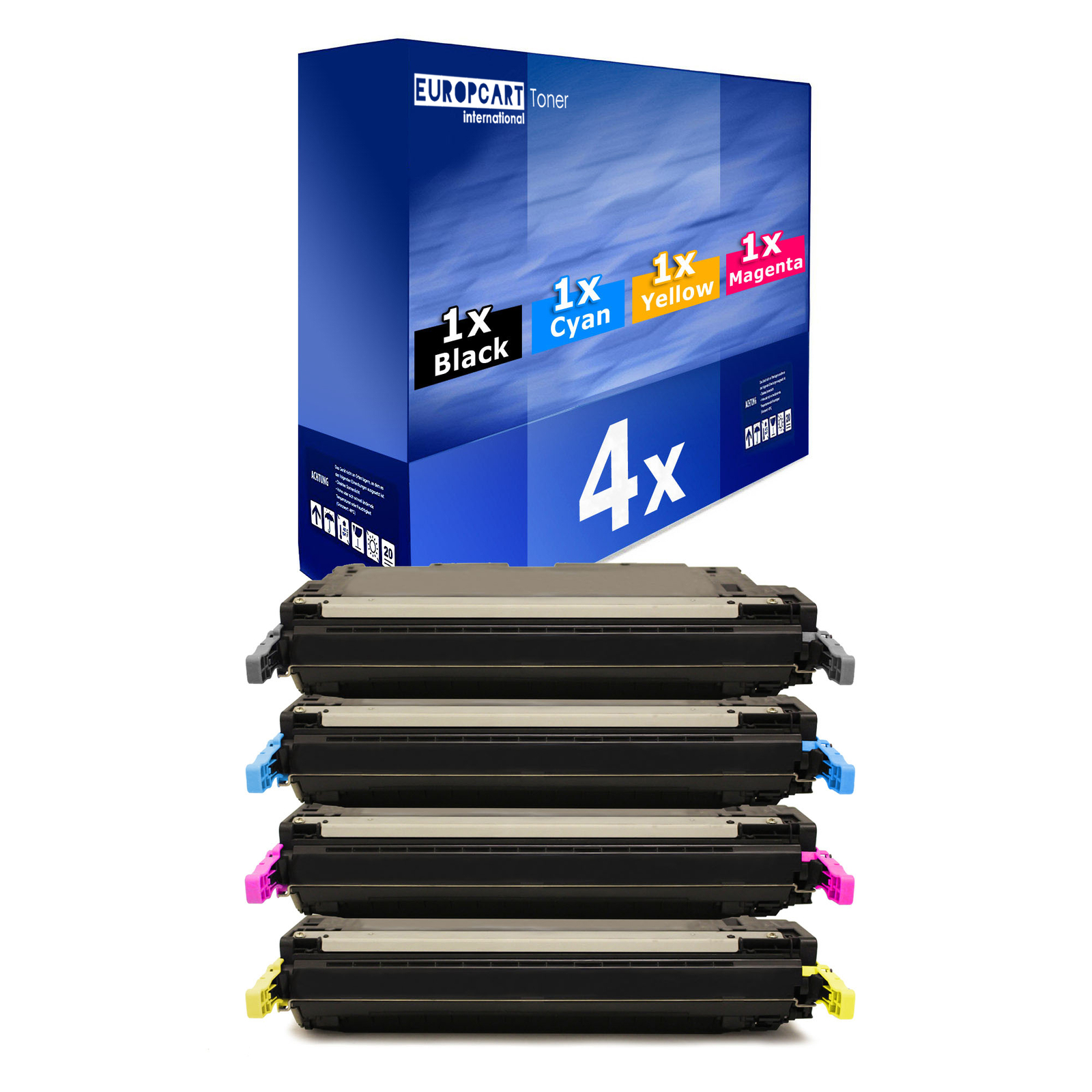 4x Eurotone Compatible HP 642A CB400A CP-4005 Laser Toner Cartridge XL