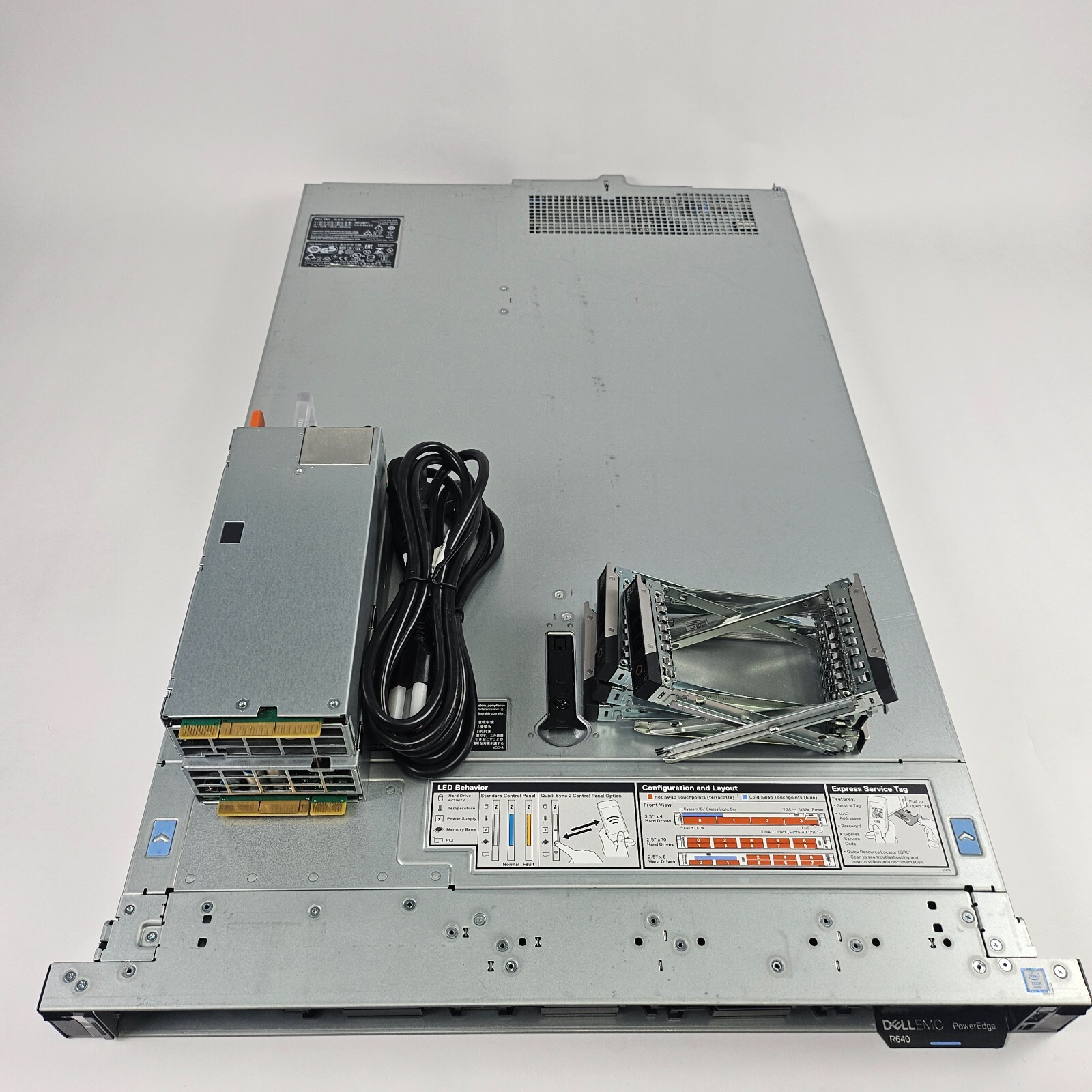 Dell PowerEdge R640 8bay (2) sinks, 8-HP fans,8-trays, H730P, Idrac 9 Ent, 2xPsu